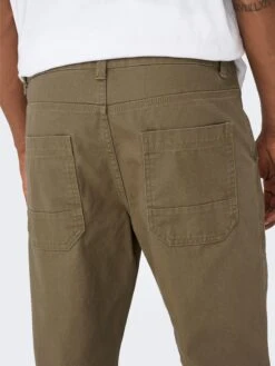 Only & Sons Pantalons Regular Broek LUDVIG Heren Bruin -Herenkleding Winkel 06a8996b5601d5f8d6a835b40c8808f5