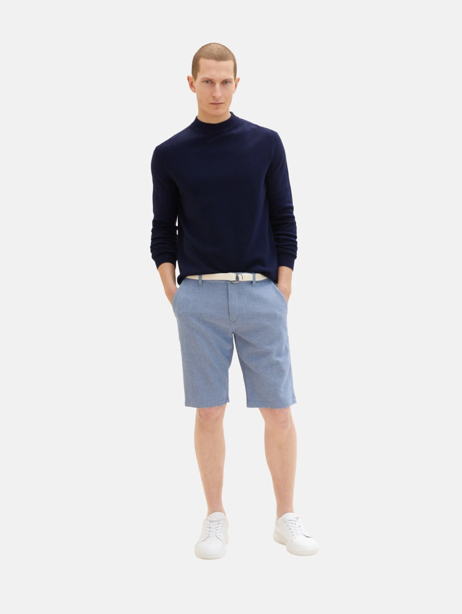 Tom Tailor Chino Shorts Regular Chino Heren Duifblauw / Donkerblauw 5 Tom Tailor Chino Shorts Regular Chino Heren Duifblauw / Donkerblauw - Afbeelding 5