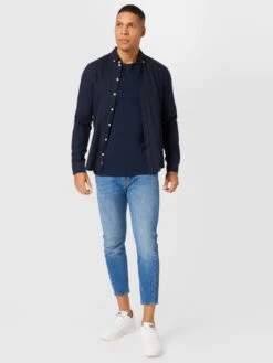 OLYMP Longsleeves Shirt Heren Navy -Herenkleding Winkel 092159d698953e94f6cd1fcb2d892a76