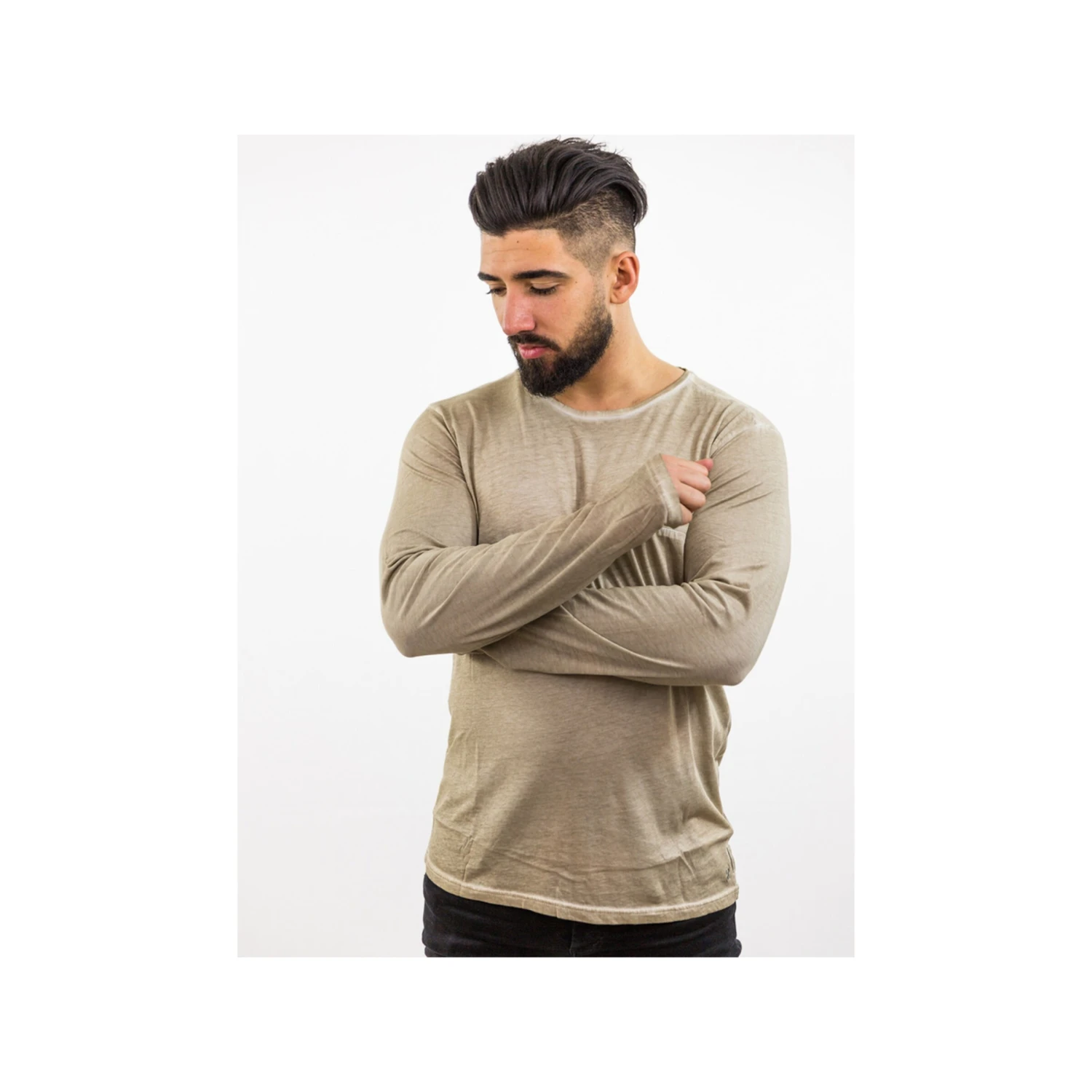 Longsleeves Shirt Heren Sand 3 Longsleeves Shirt Heren Sand - Afbeelding 3