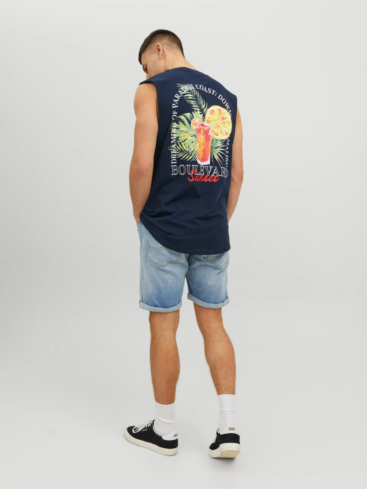 Jack & Jones Tanktops Shirt Heren Navy 5 Jack & Jones Tanktops Shirt Heren Navy - Afbeelding 5