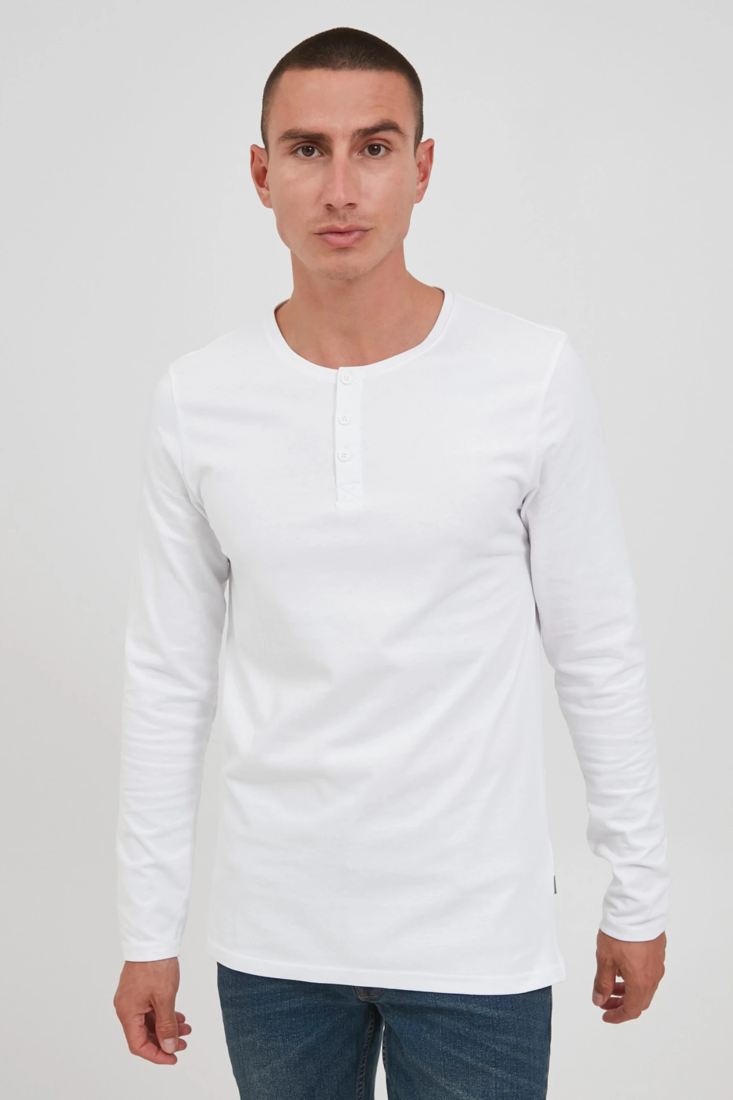 Solid Longsleeves Shirt SDVinton Tee LS Heren Wit 2 Solid Longsleeves Shirt SDVinton Tee LS Heren Wit - Afbeelding 2