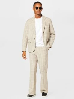 WEEKDAY Pantalons Flared Pantalon Franklin Heren Beige -Herenkleding Winkel 12842ece9830d378fb3732128c0c581a