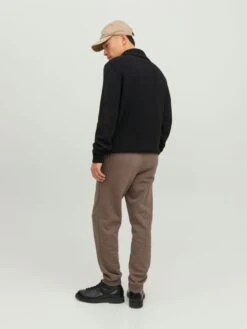 Jack & Jones Sweatpants Tapered Broek Heren Bruin -Herenkleding Winkel 135921227240da2e00f80483fba7a592
