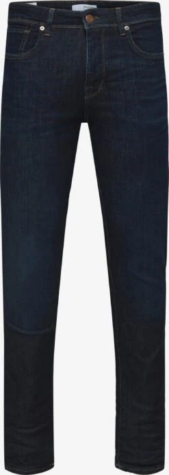 Selected Homme Jeans Slimfit Jeans Leon Heren Donkerblauw