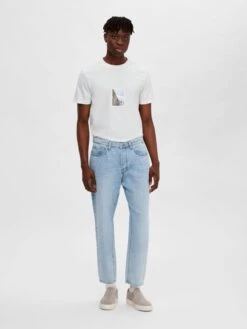 Selected Homme Jeans Tapered Jeans Aldu Heren Blauw -Herenkleding Winkel 15eeb4c3881fc70c68d635d939479999