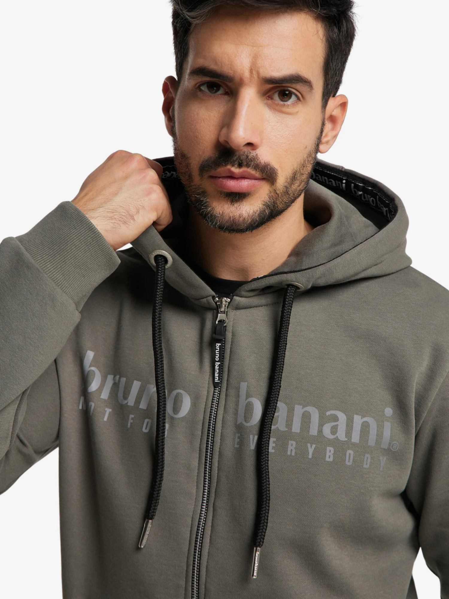 Bruno Banani Sweatvesten Met Capuchon Sweatvest ALVAREZ Heren Beige 6 Bruno Banani Sweatvesten Met Capuchon Sweatvest ALVAREZ Heren Beige - Afbeelding 6