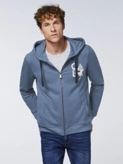 Sweatvesten Met Capuchon Sweatvest Heren Duifblauw -Herenkleding Winkel 1765c0fe566d0c2bfe82291538924dfd