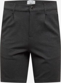 Kronstadt Chino Shorts Regular Bandplooibroek Heren Donkergrijs