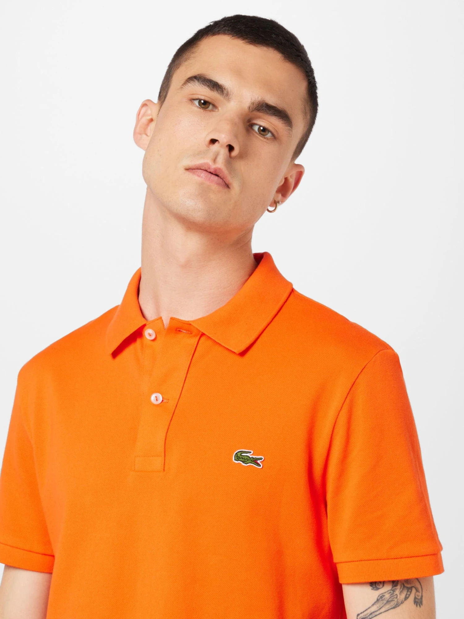 Lacoste Polos Slim Fit Shirt Heren Neonoranje 2 Lacoste Polos Slim Fit Shirt Heren Neonoranje - Afbeelding 2
