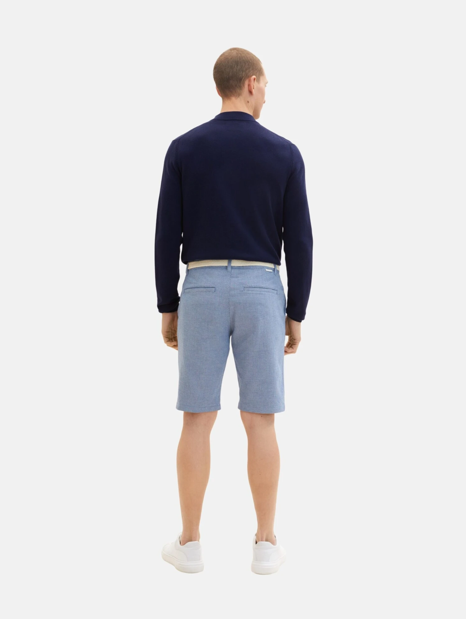 Tom Tailor Chino Shorts Regular Chino Heren Duifblauw / Donkerblauw 4 Tom Tailor Chino Shorts Regular Chino Heren Duifblauw / Donkerblauw - Afbeelding 4
