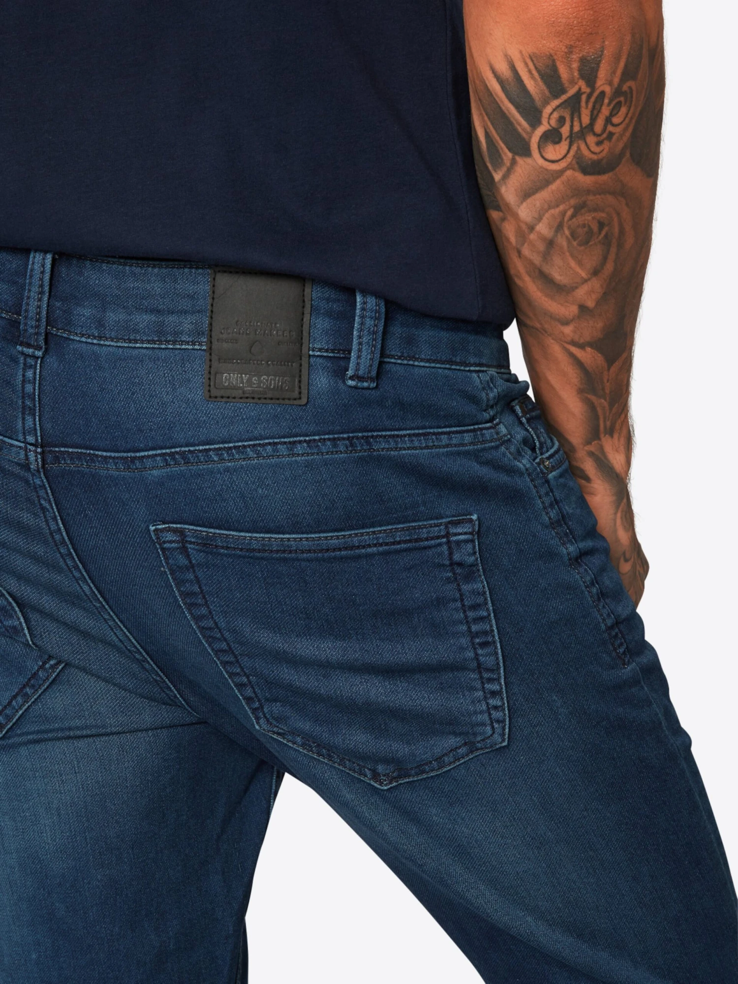 Only & Sons Jeans Skinny Jeans Loom Heren Donkerblauw 5 Only & Sons Jeans Skinny Jeans Loom Heren Donkerblauw - Afbeelding 5