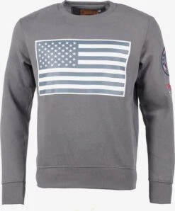 Top Gun Sweatshirts Sweatshirt TG-9018 Heren Donkergrijs