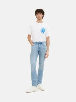 TOM TAILOR Denim Straight Regular Jeans Piers Heren Lichtblauw -Herenkleding Winkel 220f7cf2b86ac792b8cd8d216eb5a700