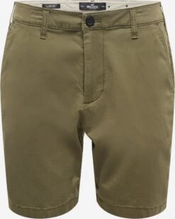 Hollister Chino Shorts Regular Chino Heren Olijfgroen