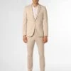 Pakken & Kostuums Slimfit Pak Heren Beige