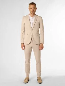 Pakken & Kostuums Slimfit Pak Heren Beige