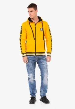 Cipo & Baxx Sweatvesten Met Capuchon Sweatvest Heren Geel 9 Cipo & Baxx Sweatvesten Met Capuchon Sweatvest Heren Geel -Herenkleding Winkel 2613928ee8076f659d9b54b6b51fae8a