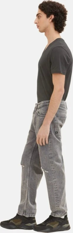 TOM TAILOR Denim Jeans Loosefit Jeans Heren Grijs -Herenkleding Winkel 28cf426efc0f79e7dfde635d488241b0