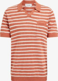 WE FASHION Polos Shirt Heren Perzik