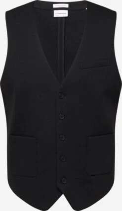 Lindbergh Gilets Regular Fit Gilet Heren Zwart