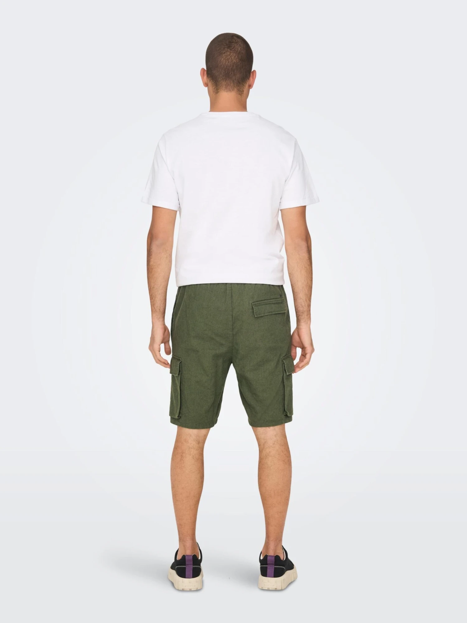 Only & Sons Cargo Shorts Regular Cargobroek Sinus Heren Olijfgroen 5 Only & Sons Cargo Shorts Regular Cargobroek Sinus Heren Olijfgroen - Afbeelding 5