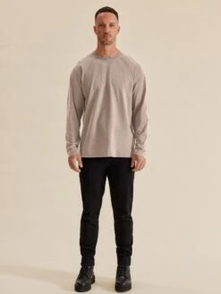 Longsleeves Shirt Chris Heren Beige -Herenkleding Winkel 2e4b6fb00b0cfc19b4c074a4ed293aa9