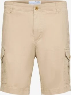 Selected Homme Cargo Shorts Regular Cargobroek Heren Sand