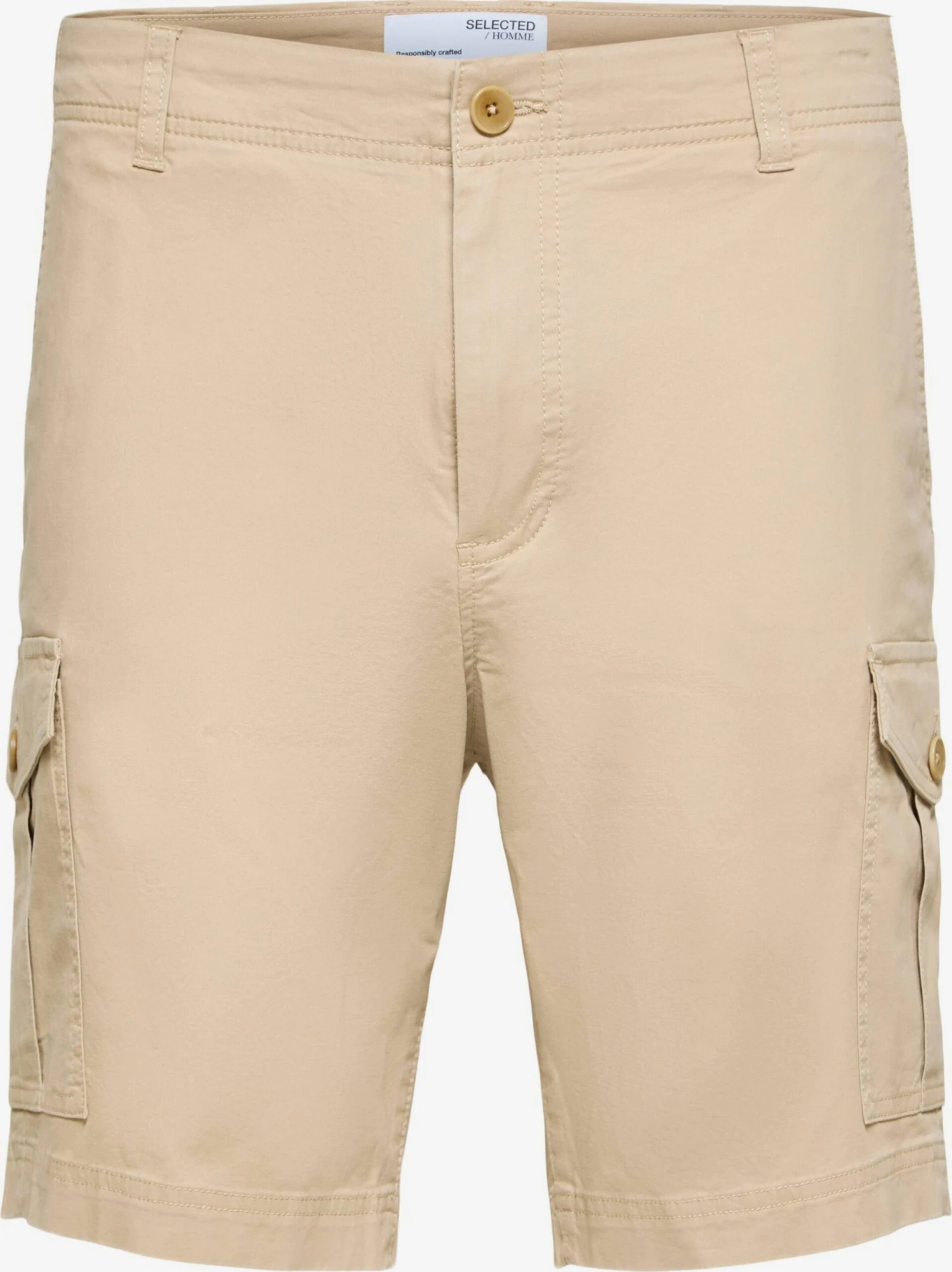 Selected Homme Cargo Shorts Regular Cargobroek Heren Sand