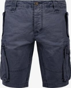 Solid Cargo Shorts Regular Cargobroek Pombal Heren Blauw