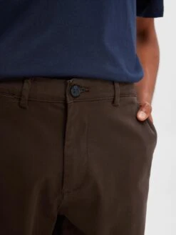 Selected Homme Chinos Slimfit Chino Miles Heren Donkerbruin -Herenkleding Winkel 332faa52f3ba4bc6ede29866a39f8f7f