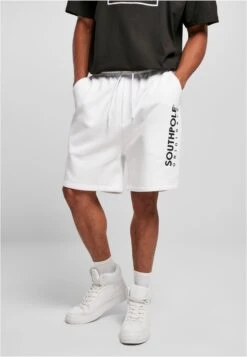 Southpole Sweat Shorts Loosefit Broek Heren Wit