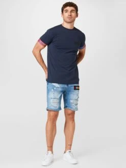 T-shirts Shirt Torsion Heren Marine -Herenkleding Winkel 3a29c74741632f95df9df2ebf305c746