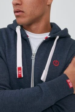 Solid Sweatvesten Met Capuchon Sweatvest BennZip Heren Blauw -Herenkleding Winkel 3b90c46af30158d8e4f7ceb687eb0fb7