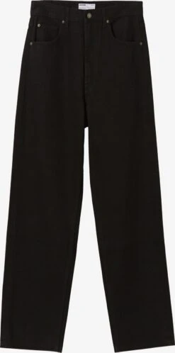 BERSHKA Jeans Loosefit Jeans Heren Zwart