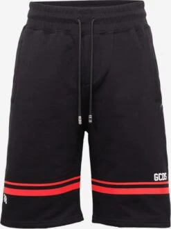 GCDS Sweat Shorts Loosefit Broek Heren Zwart