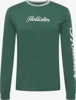 Hollister Longsleeves Shirt Heren Smaragd