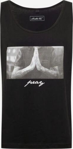 Mister Tee Tanktops Shirt Pray Heren Zwart