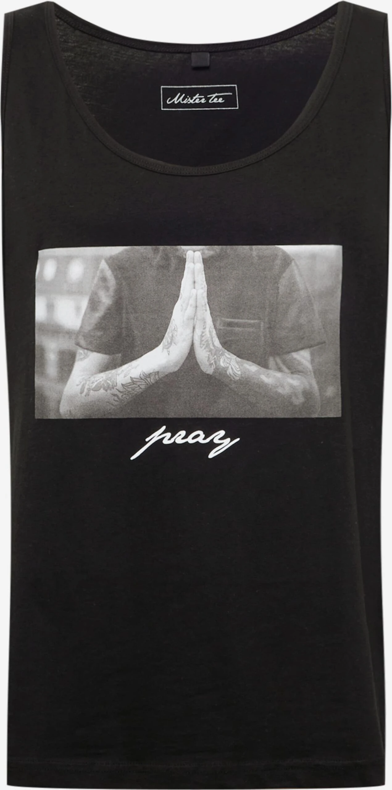 Mister Tee Tanktops Shirt Pray Heren Zwart 1 Mister Tee Tanktops Shirt Pray Heren Zwart