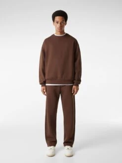BERSHKA Sweatpants Regular Broek Heren Chocoladebruin -Herenkleding Winkel 4317f8cf6fc17faad05d86b68f44b2ed