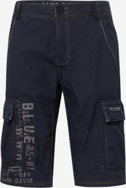 Camp David Cargo Shorts Regular Cargobroek Heren Donkerblauw