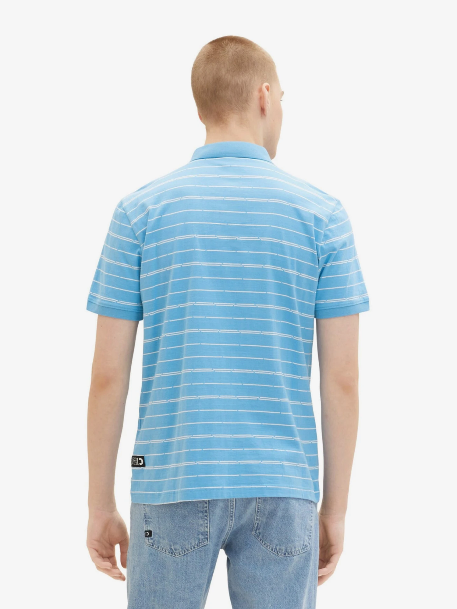 TOM TAILOR Denim Polos Shirt Heren Lichtblauw 3 TOM TAILOR Denim Polos Shirt Heren Lichtblauw - Afbeelding 3