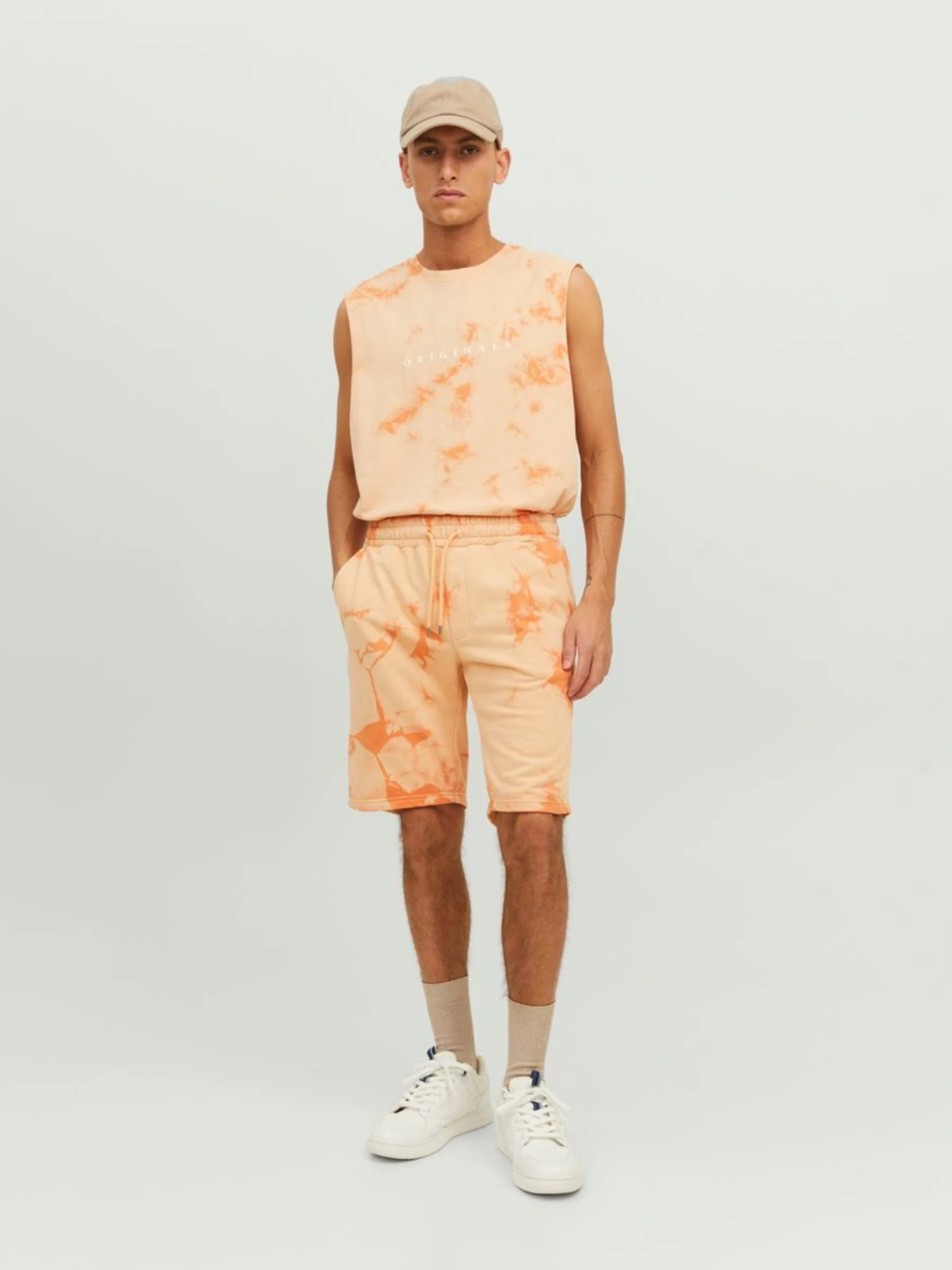 Jack & Jones Tanktops Shirt Heren Oranje 4 Jack & Jones Tanktops Shirt Heren Oranje - Afbeelding 4