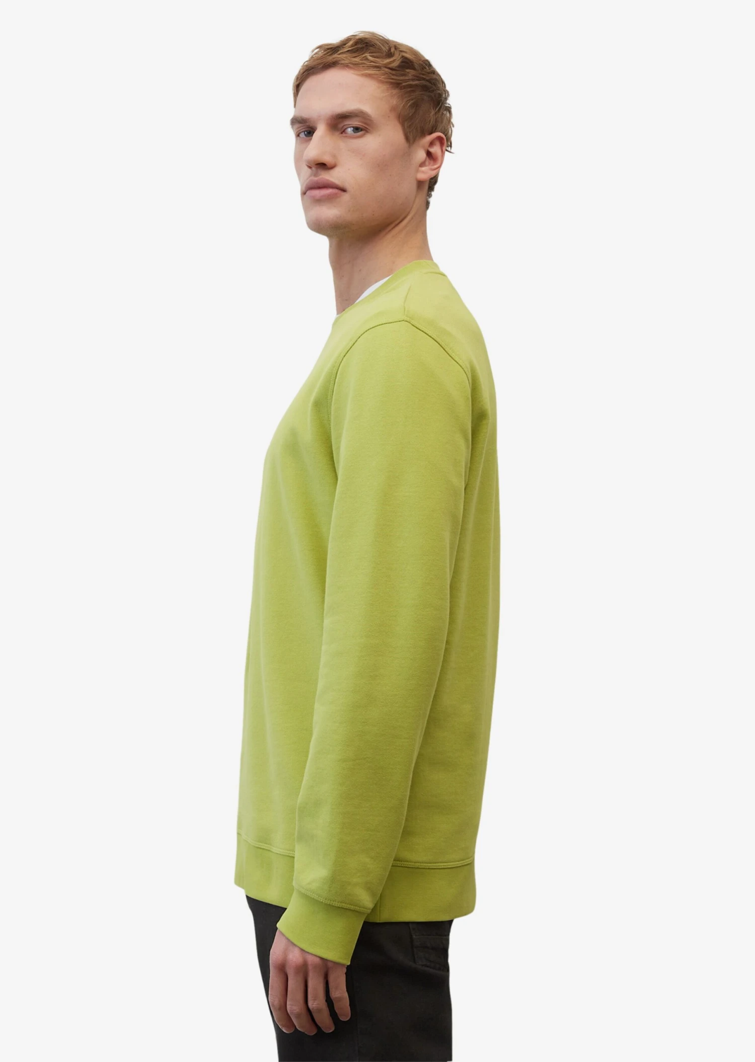 Marc O'Polo Sweatshirts Sweatshirt Heren Limoen 4 Marc O'Polo Sweatshirts Sweatshirt Heren Limoen - Afbeelding 4