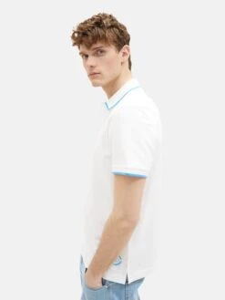 Tom Tailor Polos Shirt Heren Offwhite -Herenkleding Winkel 4a78ff554ed6cb5df2a3e99cbef66d54