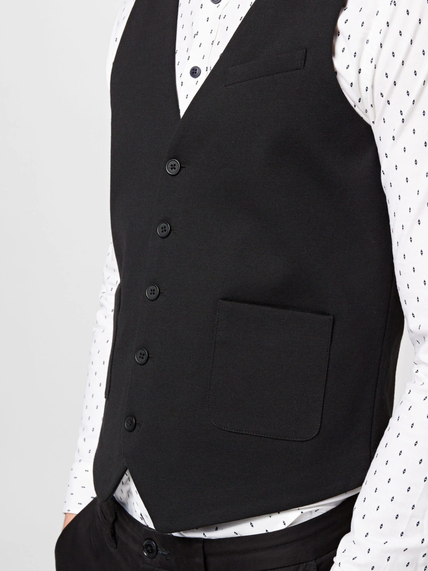 Lindbergh Gilets Regular Fit Gilet Heren Zwart 2 Lindbergh Gilets Regular Fit Gilet Heren Zwart - Afbeelding 2