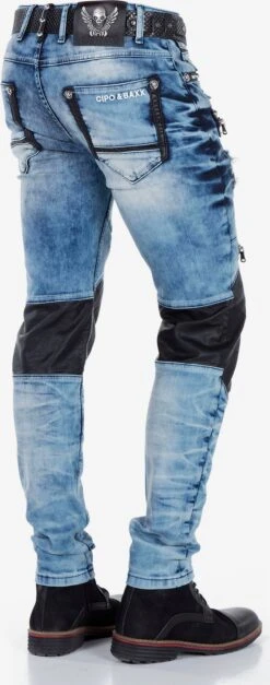 Cipo & Baxx Jeans Skinny Jeans CD342 Heren Blauw -Herenkleding Winkel 4b77bad3bae7399b136f0a922bf69fa6