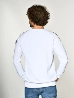 Top Gun Sweatshirts Sweatshirt Streak Heren Wit -Herenkleding Winkel 4daf0bb0b49aed575a320bb8ed44f3c9