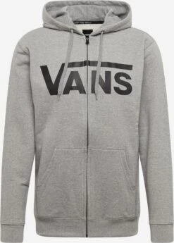 Vans Sweatvesten Met Capuchon Regular Fit Sweatvest Heren Grijs Gemêleerd