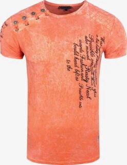 T-shirts Shirt Heren Oranje